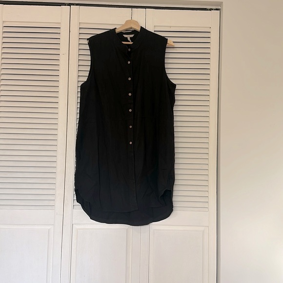 DKR Black Linen-blend Sleeveless Dress - Picture 1 of 3